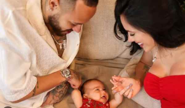 Neymar em momento com a família